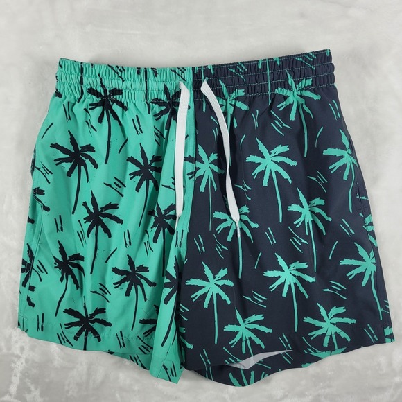 chubbies Other - Chubbies Swim Trunks Men's Medium Green Black The Throne Of Thighs 5.5" Lined